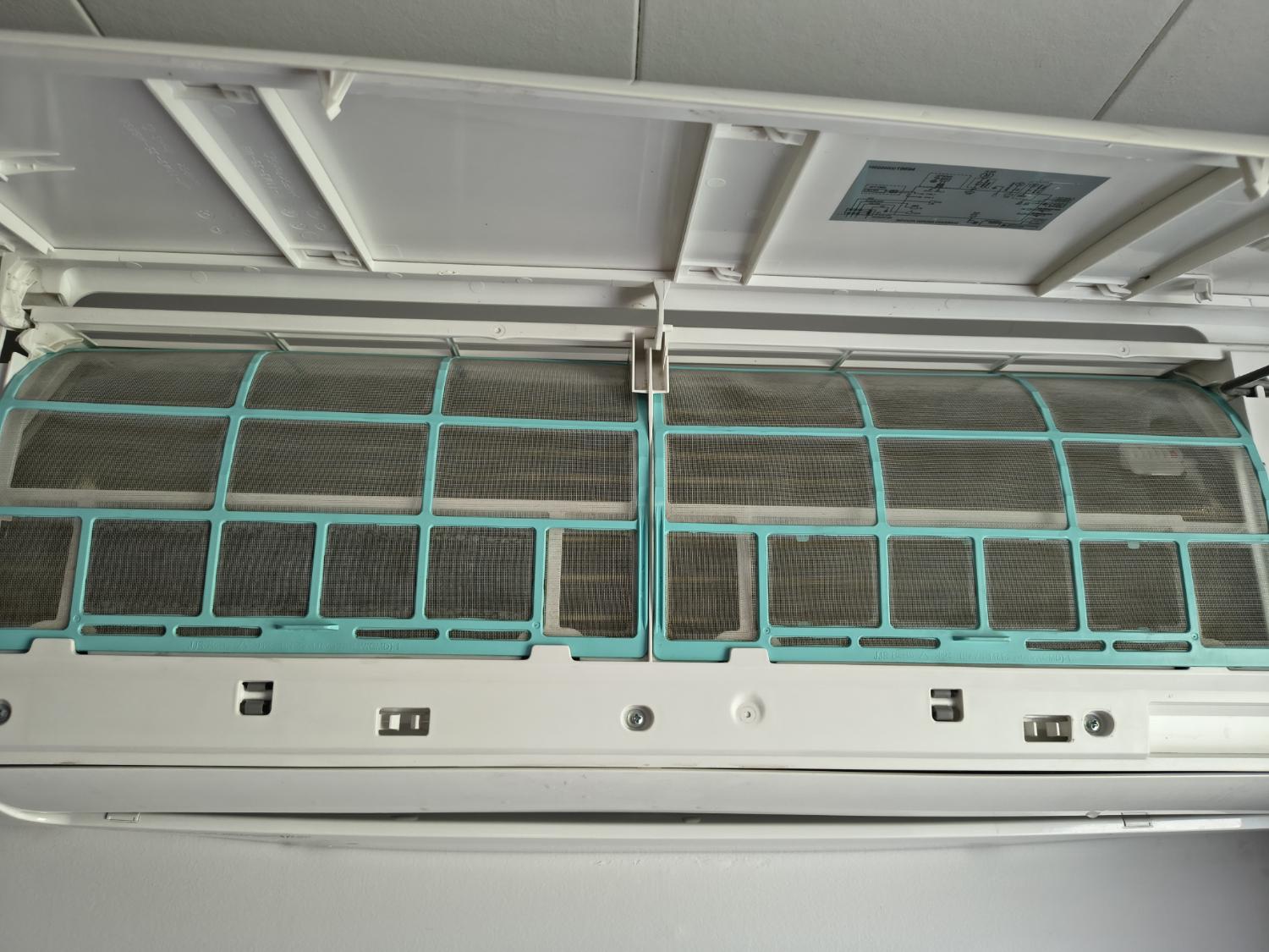 Clean heat pump filters after cleaning